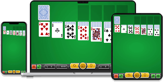 Solitaire online jucabaar op desktop, tablet, mobiel en laptop